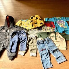 Ｂ冬物ベビー服いろいろ　80サイズ　11着（男の子）の画像