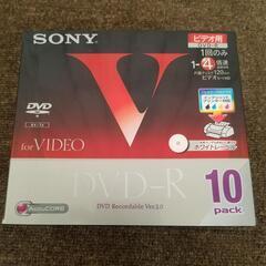 DVD-R sony ソニー 1-4×記録対応 ビデオ用 10枚パック　10DMR120GP1の画像