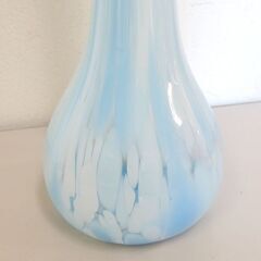 津軽 びいどろ 大型 フラワーベース 水色系 花瓶 ガラス 大きめ 北洋硝子☆ 札幌市 北区 屯田 の画像