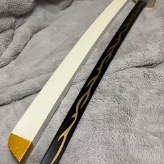 鬼滅の刃　我妻善逸　日輪刀モチーフ　観賞用　木製模型　プライズ品の画像