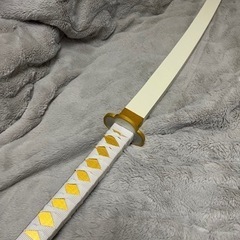 鬼滅の刃　我妻善逸　日輪刀モチーフ　観賞用　木製模型　プライズ品