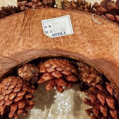 お洒落なオータムリースの画像