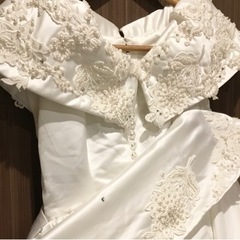 ウエディングドレス　ハンドメイド  部品取りでも♪