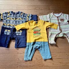 Ｄ冬物ベビー服いろいろ　70サイズ　6着（男の子）の画像