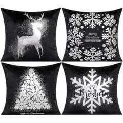 新品　クリスマスクッションカバー4枚セット　アナと雪の女王　エルサの画像