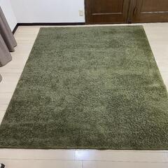 無印良品のラグマット　モスグリーン　大きめサイズ