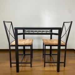 IKEA ダイニングテーブル&椅子2脚セット