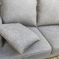 美品 Noel 2人掛け ファブリックソファ ベージュ