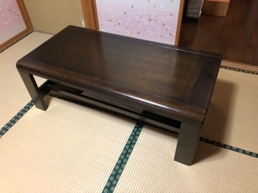純木のローテーブル（購入時10万）