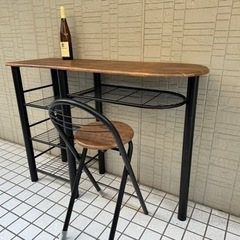カウンターテーブルセット 受け渡し者決定の画像