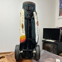 タイヤ付ゴルフキャディバックの画像