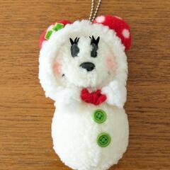 【TOKYOディズニーリゾート】ミッキー＆ミニーのスノーマンマスコットの画像