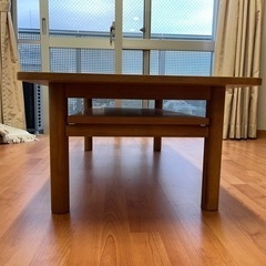 無印良品 木製ローテーブル・オーク材 幅110×奥行55×高さ35cm 82219166の画像