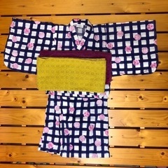ゆかた浴衣　100cm 女の子【3】