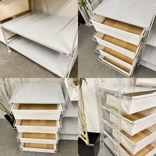  14756  無印良品 スチール ユニットシェルフ   ◆大阪市内・東大阪市他 5,000円以上ご購入で無料配達いたします！◆ ※京