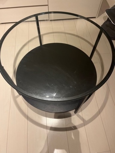 ローテーブル ガラス IKEA
