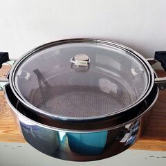 はかせ鍋　NEWはかせなべ26cmフライパン兼用＋メッシュセットの画像