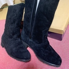 ブーツ差し上げます　23 ハッシュパピー　黒の画像