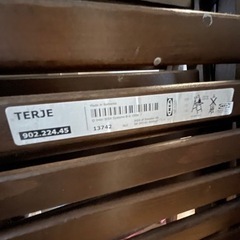 ２脚セットIKEA おりたたみイス　の画像