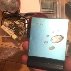 SONY ソニー　MDプレイヤー　スピーカー　MD付き