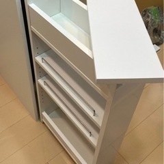 作業のできるワゴン付き隙間ラック(B/20×44.5)の画像