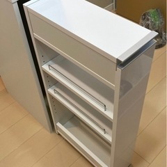作業のできるワゴン付き隙間ラック(B/20×44.5)の画像