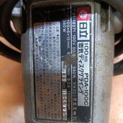 HITACHI　電気ディスクグラインダー　PDA-100Cの画像