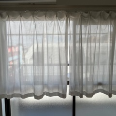 ニトリ　遮熱レースカーテン　トリミラーの画像