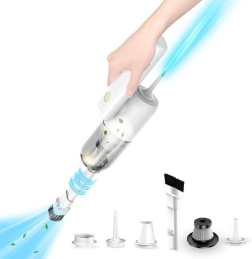 ❤️新品❤️ハンディクリーナー ハンディ掃除機 車用掃除 コードレス 充電式 LEDライト付