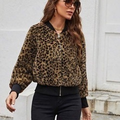 SHEIN ヒョウ柄　ブルゾンの画像