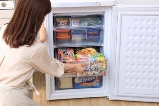 アイリスオーヤマ 冷凍庫85L ホワイト 2021年製