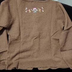 バレリーナピンク　刺繍カーディガン　Mサイズの画像