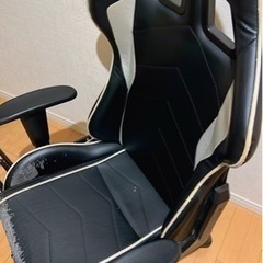 DXRACデラックスレーサーチェア(シルバー)ゲーミングチェアの画像