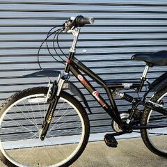 マウンテンバイク26インチ黒ほぼ新品同様、直接手渡し引渡し可能な...