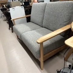 美原店 美品 2人掛けソファ ファブリック グレー系 ニトリ マイス MAIS