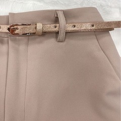 ナイスクラップ キレイめスラックス モカの画像