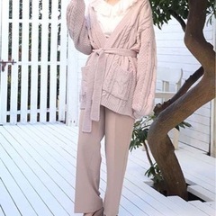 ナイスクラップ キレイめスラックス モカの画像