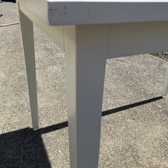 ホワイト　テーブル　ダイニング　白　リビング　机　インテリアの画像