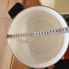 琺瑯　ホーロー鍋　3点の画像