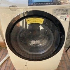 HITACHI ドラム式洗濯機 取りに来てくれる方に譲ります！