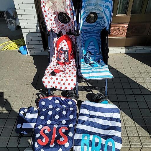 双子用ベビーカー