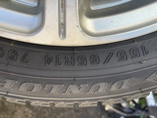 155/65R14 スタッドレス　バリ溝　22年製