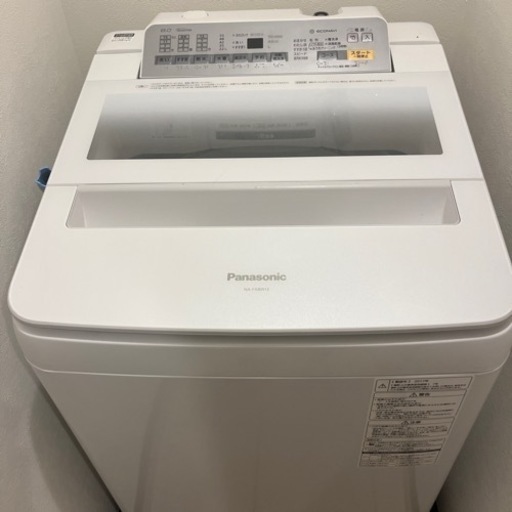 Panasonic 8キロ　2017年製　洗濯機　NA-FA80H3