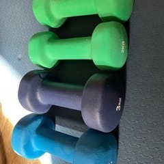 2kg、3kgダンベル各2ヶセットの画像