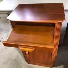 美品 電話台 収納棚 便利棚 48×34×80cmの画像