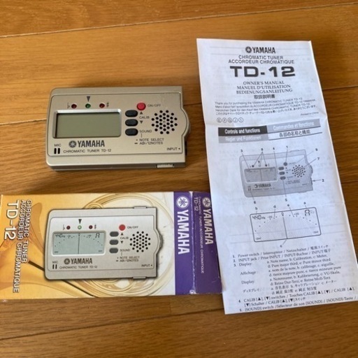 YAMAHA TDー12  シンプル機能のロングセラー　クロマチックチューナー