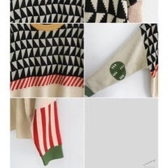 韓国ファッション セーターの画像