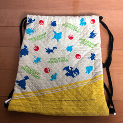 ピカチュウのナップサック✨ハンドメイド✨の画像
