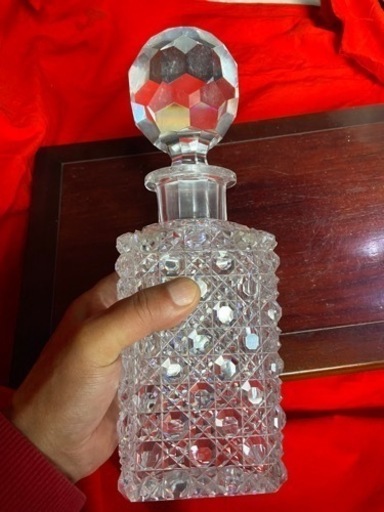 レトロ　アンティーク　オールドバカラクリスタルデキャンター