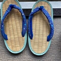 ケンコーミサトっ子草履　子供用　ほしブルー